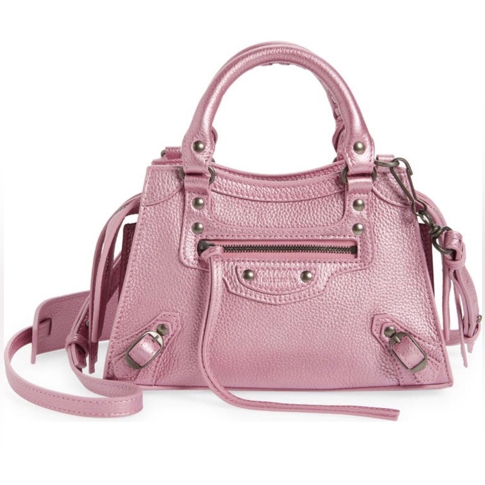 NEW🔥BALENCIAGA Mini Neo Classic City Leather Top Handle Bag
